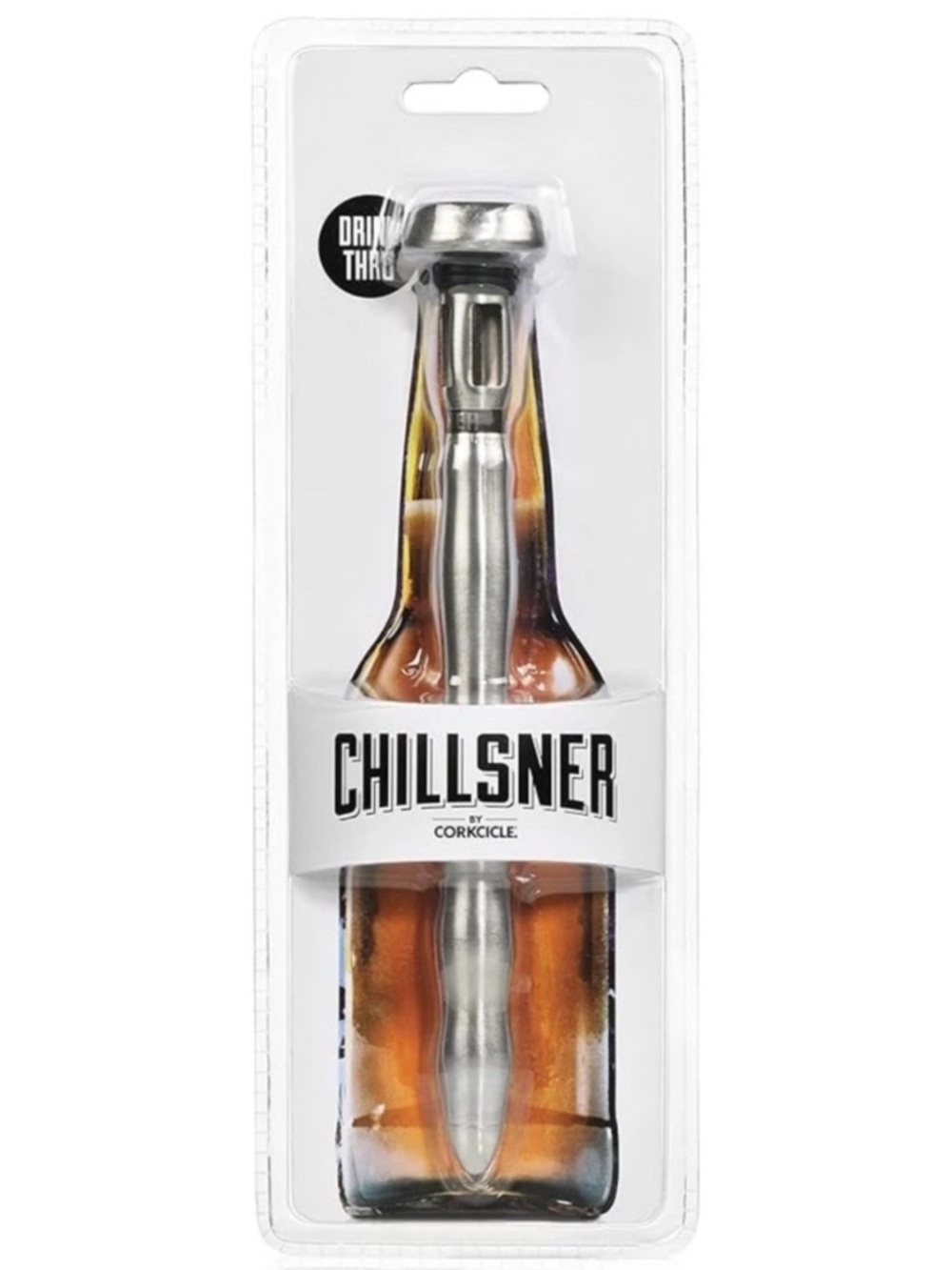 Corkcicle Chillsner Bottle Cooler - Silver